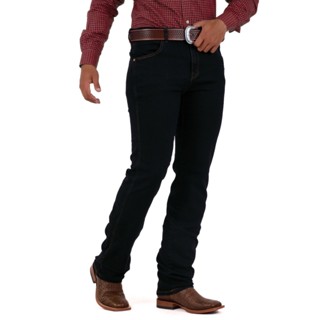 Calça Jeans Tassa Preta Country Masculina Corte Reto Algodão com Elastano Original