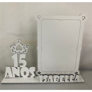 10 Porta Retratos 15 Anos Lembrancinha Debutante Personalizados em  Mdf Branco em Oferta na Shopee