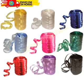 Rolo de Fitilho 50 metros 5mm Para Arco Fita Tira Balões Arranjos Enfeites Varias Cores em Oferta na Shopee
