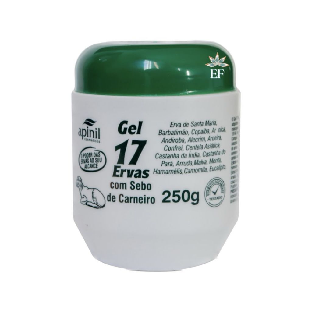 Gel 17 ERVAS Com Sebo de Carneiro 250g APINIL