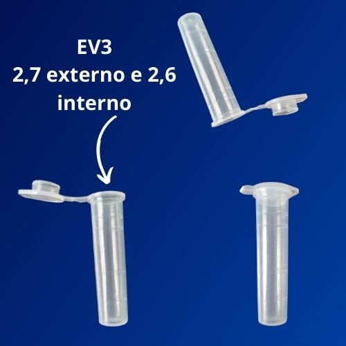Microtubo 3.0 1000 Unidades Flaconetes Laboratório