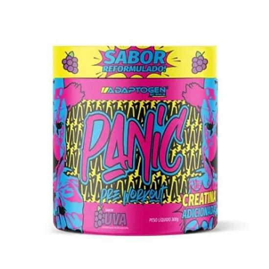 Panic Pré Workout 150g sabor uva( com creatina) - Adaptogen Science