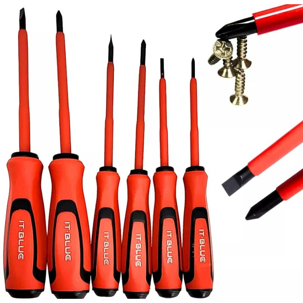 Kit Chaves De Fenda Philips Isolada Eletricista 6 Peças Imã em Oferta na Shopee