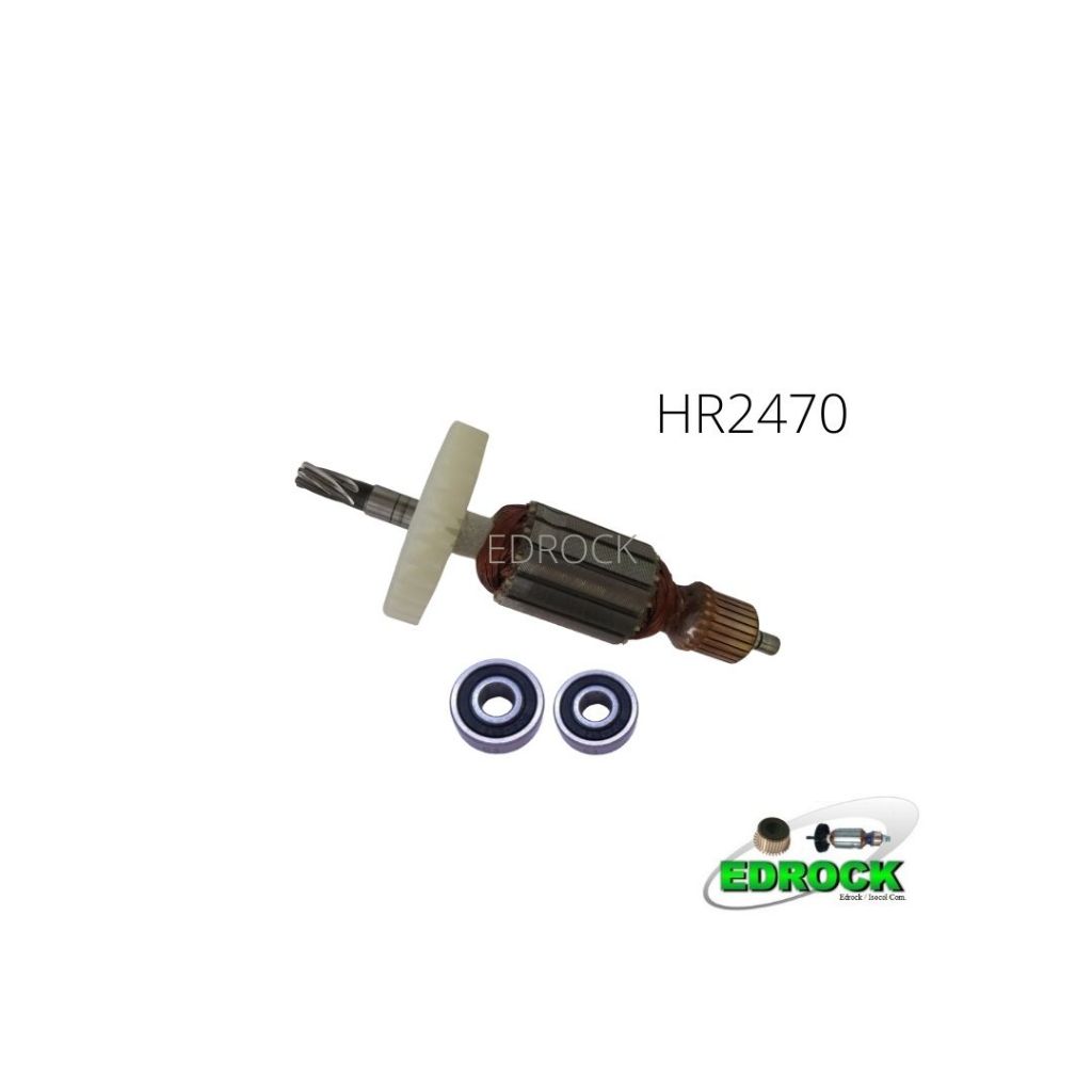 Induzido em 220 Volts + Rolamentos para Martelete Makita HR 2470