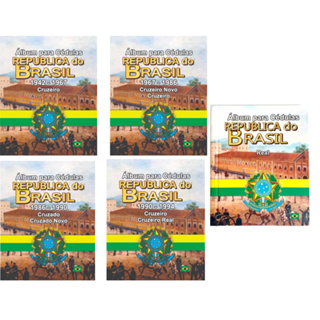 5x Álbuns para Cédulas República do Brasil desde 1942 até Real em Oferta na Shopee