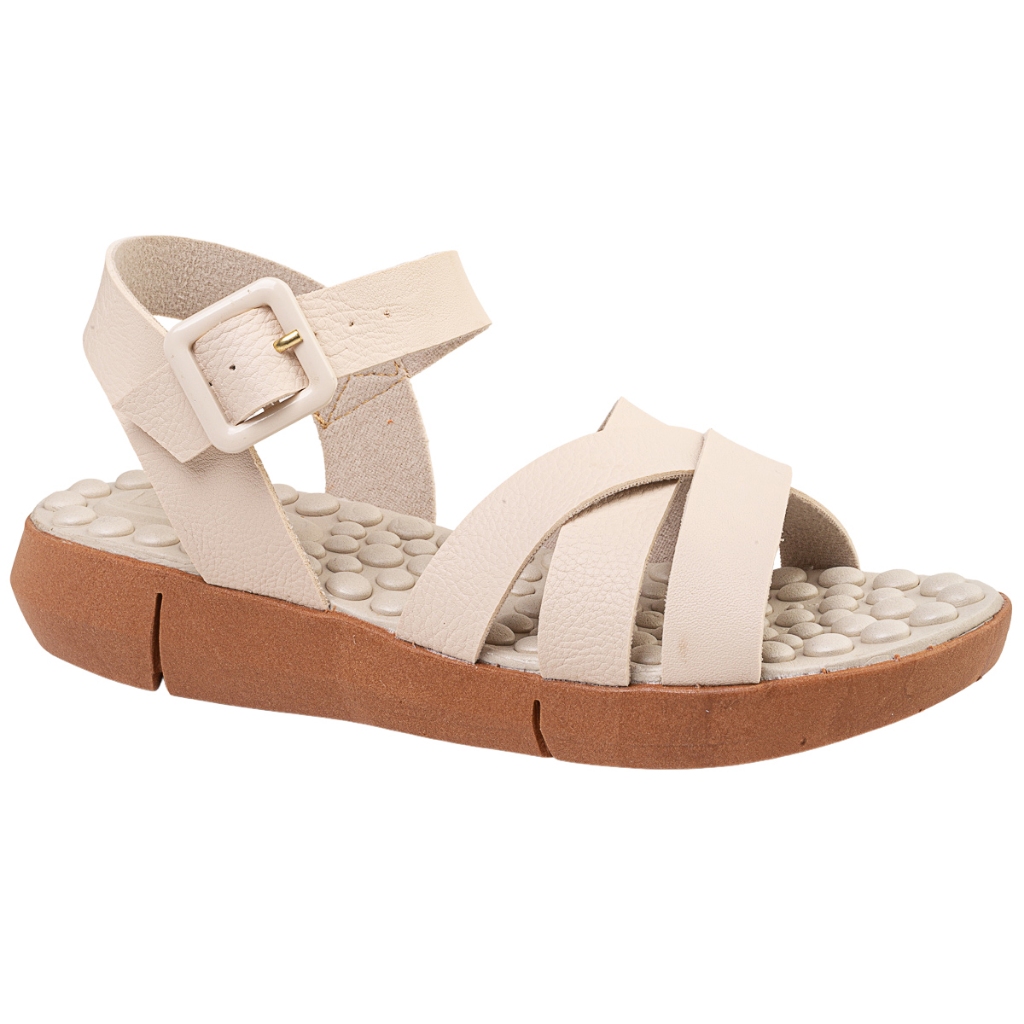 Sandália Ortopédica Feminina Massageadora Ultra Confortável Macia e Leve Via Angel 5605