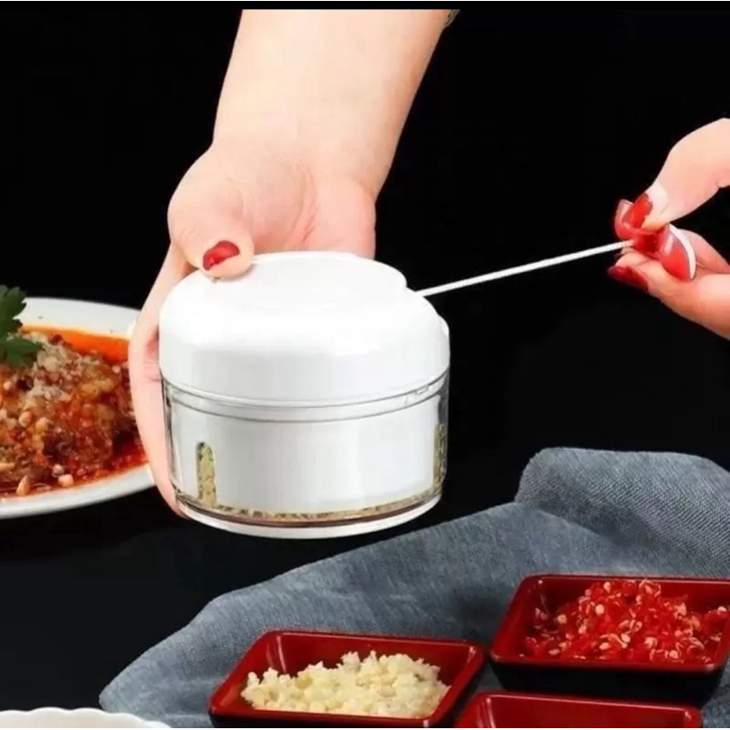 Mini Processador E Triturador De Alimentos Manual 3 Laminas