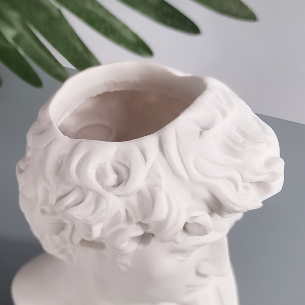 Busto De David - Michelangelo - David Cabeça Vaso De Flores Vaso Busto Decorativo  20 cm ALTURA 12 CM DIAMETRO em Oferta na Shopee