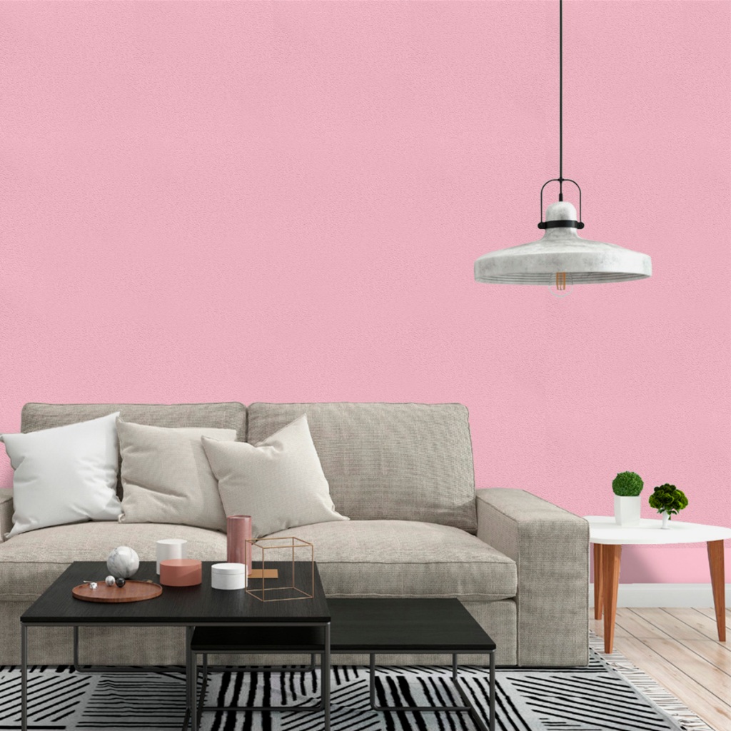 Papel de Parede Adesivo Lavavel Texturizado Casca Rosa Claro — imagem 2 de 2
