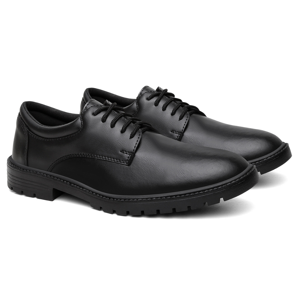 Oxford Masculino Sapato Elegante Ortopédico Macio Flexível Preto