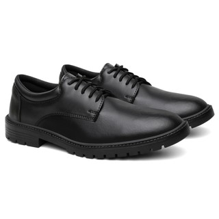 Oxford Masculino Sapato Elegante Ortopédico Macio Flexível Preto
