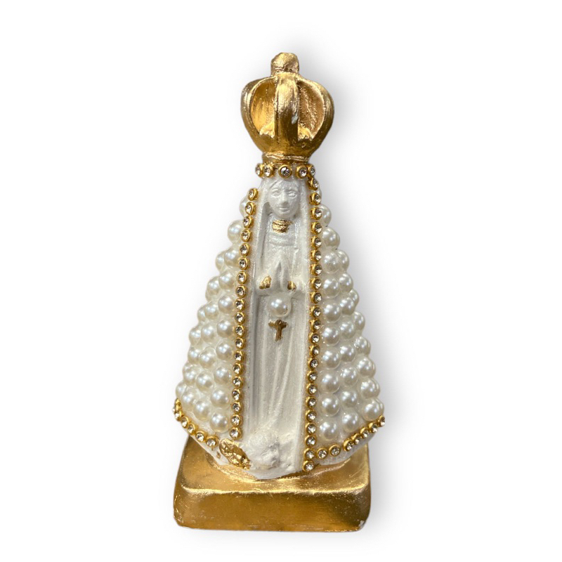 Imagem Perola Nossa Senhora Aparecida Branca 11cm