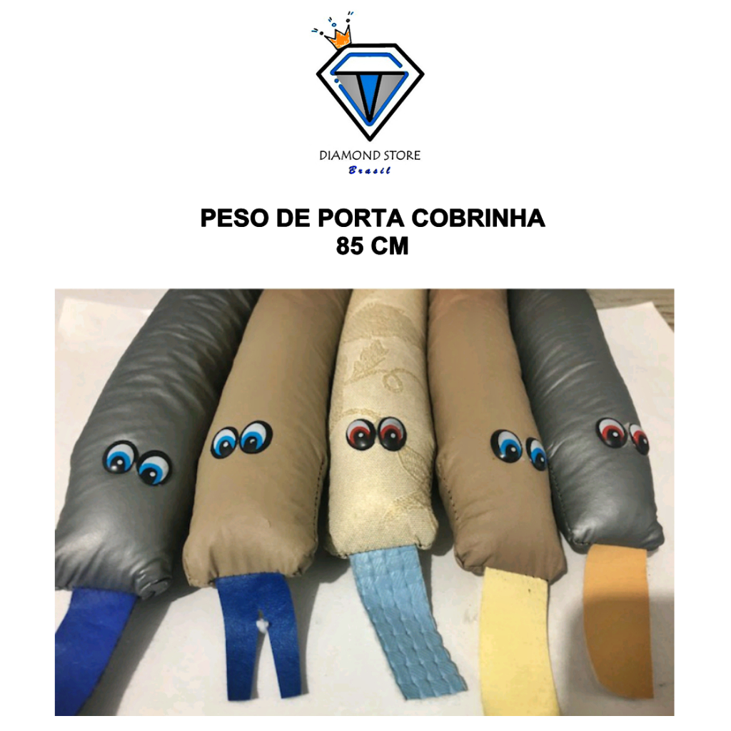 KIT 2 Peso de Porta IMPERMEÁVEL de Areia / Protetor Cobrinha cobra Rolinho de Porta Moderno / Veda Porta de Lona top