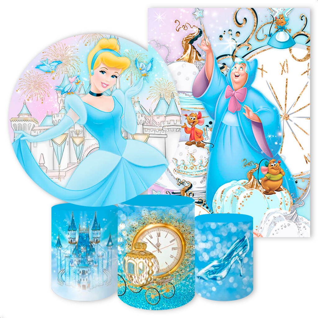 Kit 5 peças  Capa Painel + Capa Retangular + Trio Cilindros para Festa Tema CND em Oferta na Shopee