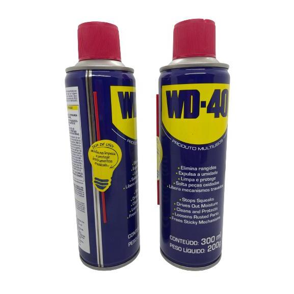 kit 02 WD 40 desengripante e Lubrificante spray tira ferrugem Multiuso 300ml