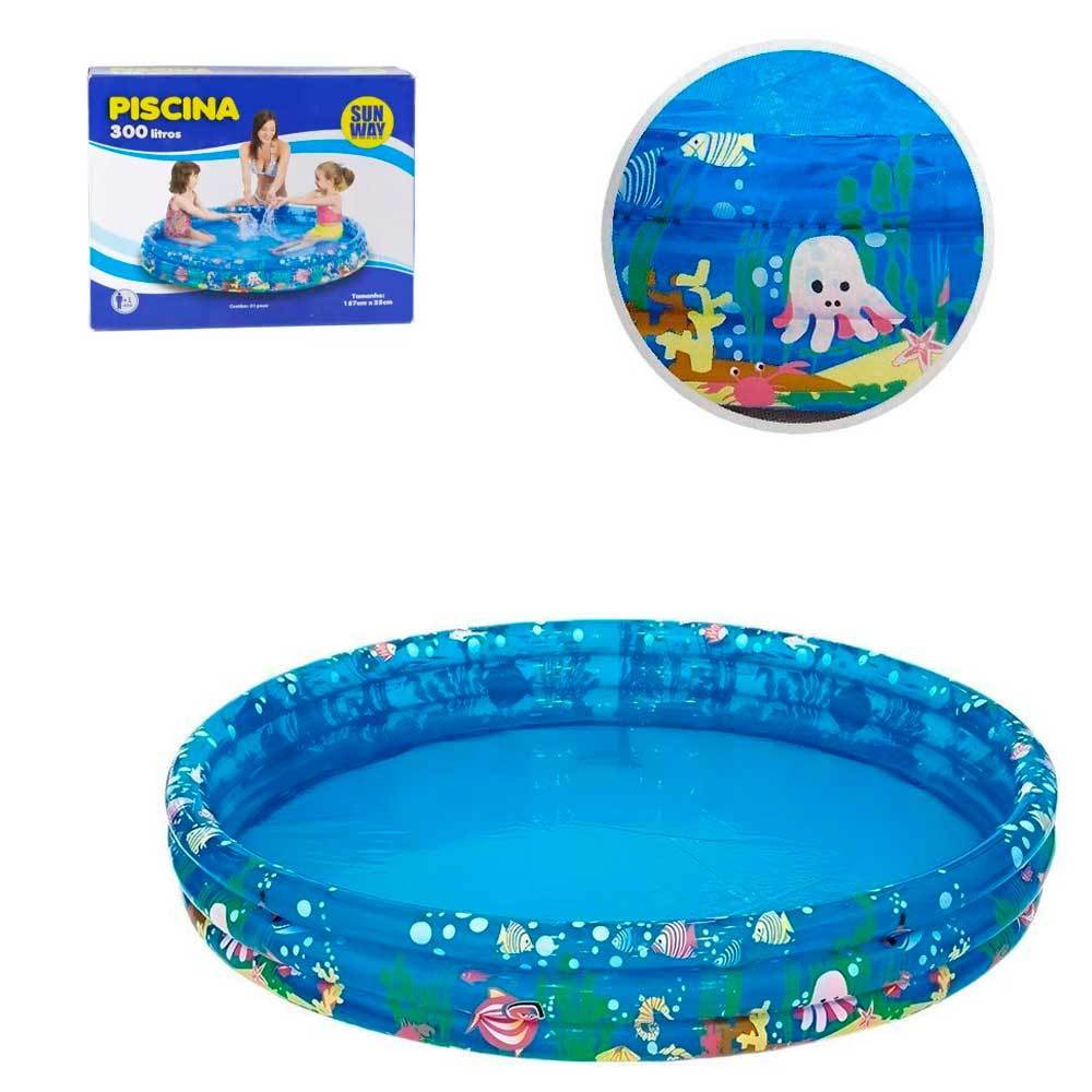 Piscina Infantil Redonda Inflável 300 Litros