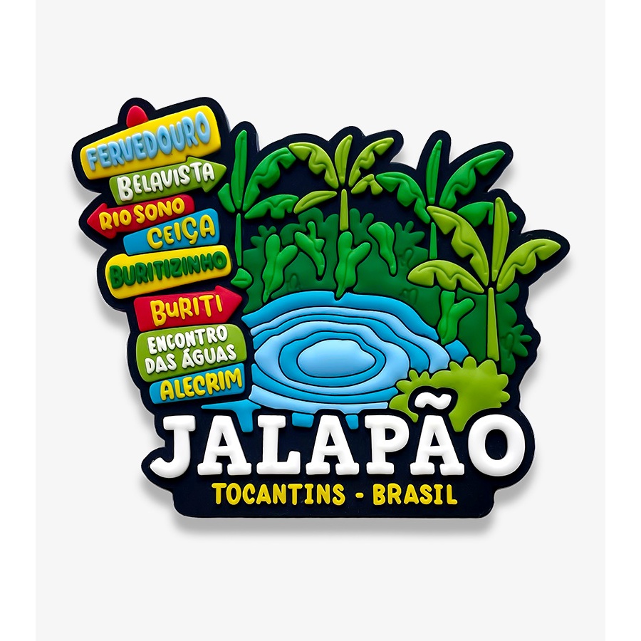 ímã de Jalapão Tocantins – Ímã de Geladeira Emborrachado