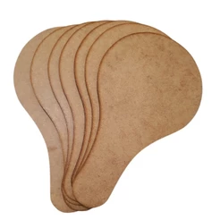 Kit 10 Raquetes Ping Pong Pequenas Lembrancinhas Aniversário MDF CRU Artesanato