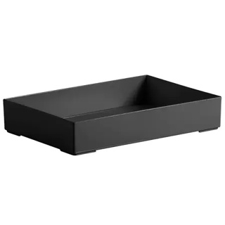 Bandeja Retangular Multiuso 25x17x4,7 Mesa Sala Jantar Bebidas Café Preta em Oferta na Shopee