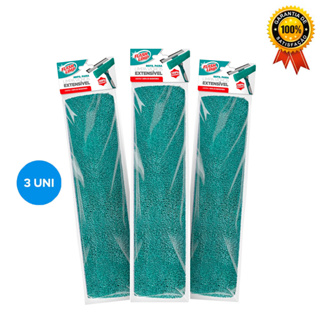 Refil Limpa Vidros Microfibra Extensivel Kit 3 Uni Flash Limp em Oferta na Shopee