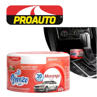 Odorizante  Breeze Gel Morango Cheirinho Automotivo  Ambientes Proauto em Oferta na Shopee
