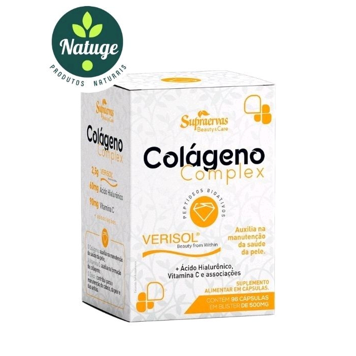 Colágeno Verisol Complex - 96 cápsulas de 500 mg - Supraervas em Oferta na Shopee