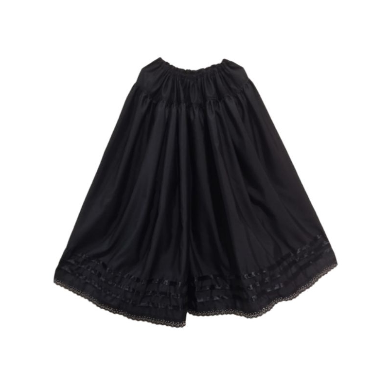 saia preta com fitas de cetim umbanda candomblé em Oferta na Shopee