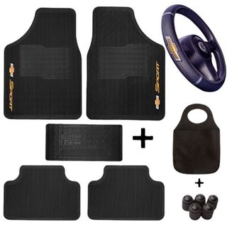 Tapete Carro CHEVROLET Otimizado + Capa Volante Reforçada