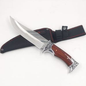 Faca Artesanal para  Churrasco, Aço Inox, para camping, pescaria corte perfeito...