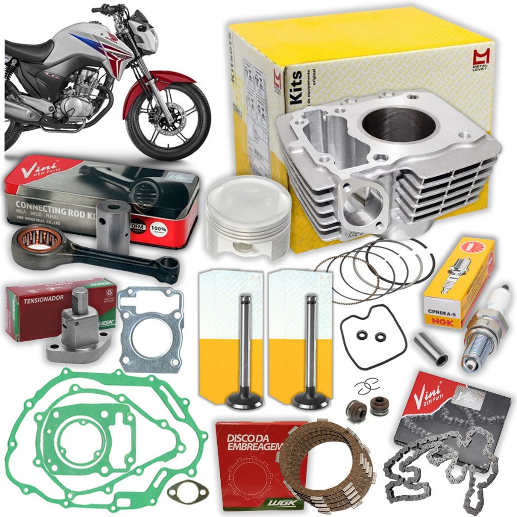 Kit Motor Cg 150 Fan Flex 2010 2011 2012 Original Metal Leve em Oferta na Shopee
