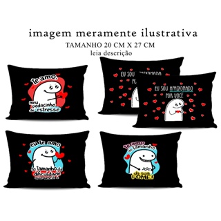 Almofadinha FLORK Com Estampa Romântica - Florks Namorados em Oferta na Shopee