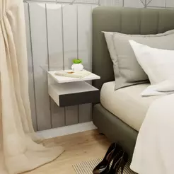 Mesa De Cabeceira Cor Branco E Preto mvd moveis