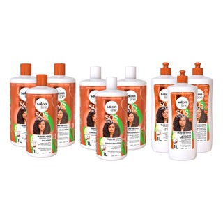 Combo Familia Kit SOS Cachos Coco com Ativador de Litrão Salon Line