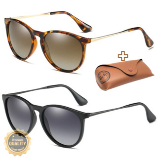 Óculos de sol Erika Feminino Clássico Mais Estojo e flanela UV400 Promoção