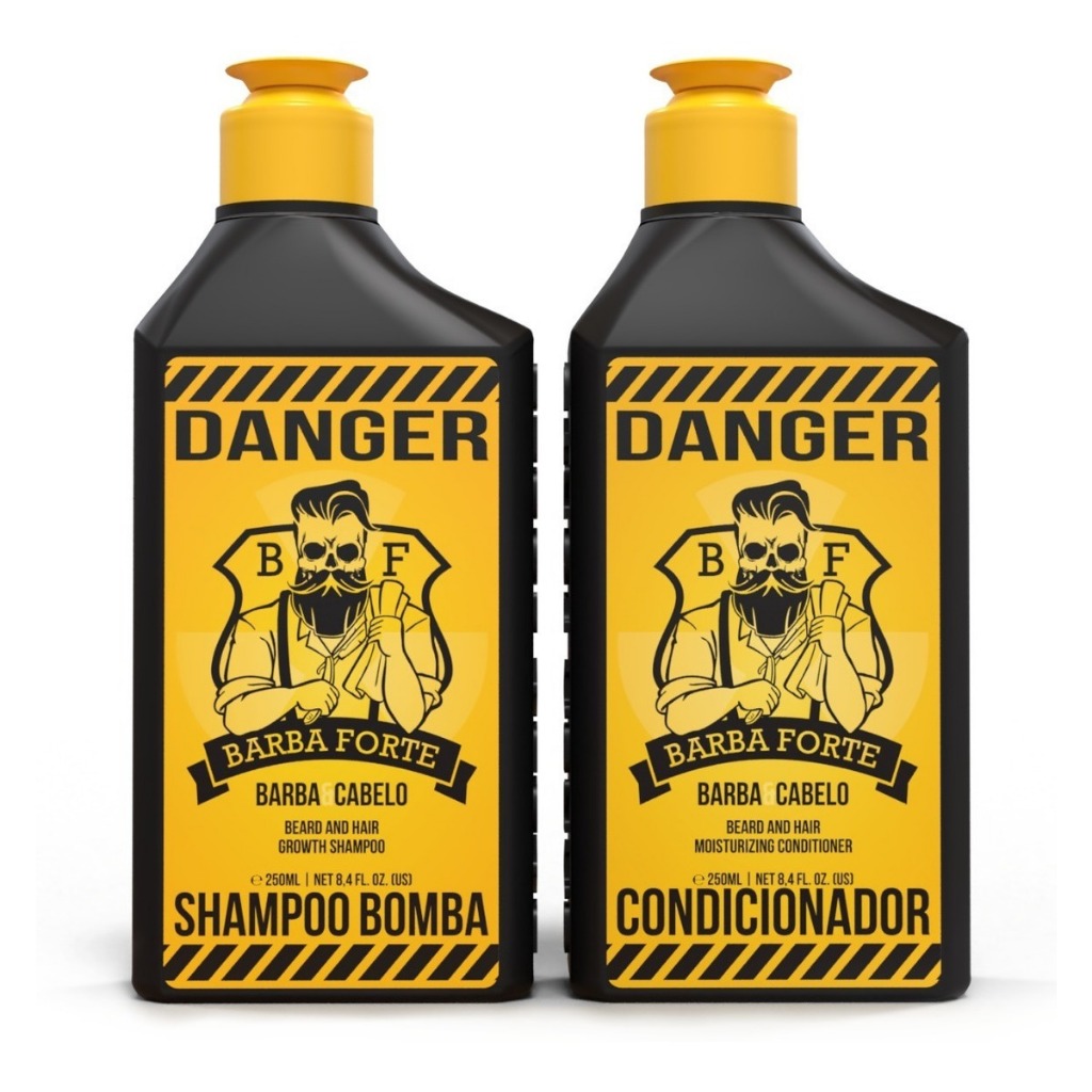 Combo Danger Shampoo E Condicionador Barba Forte - 2 produtos