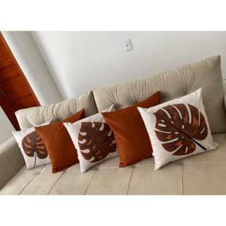 CAPAS DE ALMOFADAS DECORATIVAS KIT C/5 UNIDADES