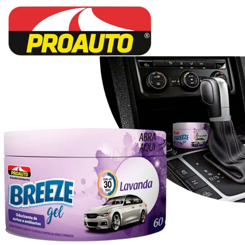 Odorizante Breeze Gel Lavanda Cheirinho Automotivo Ambientes Proauto em Oferta na Shopee