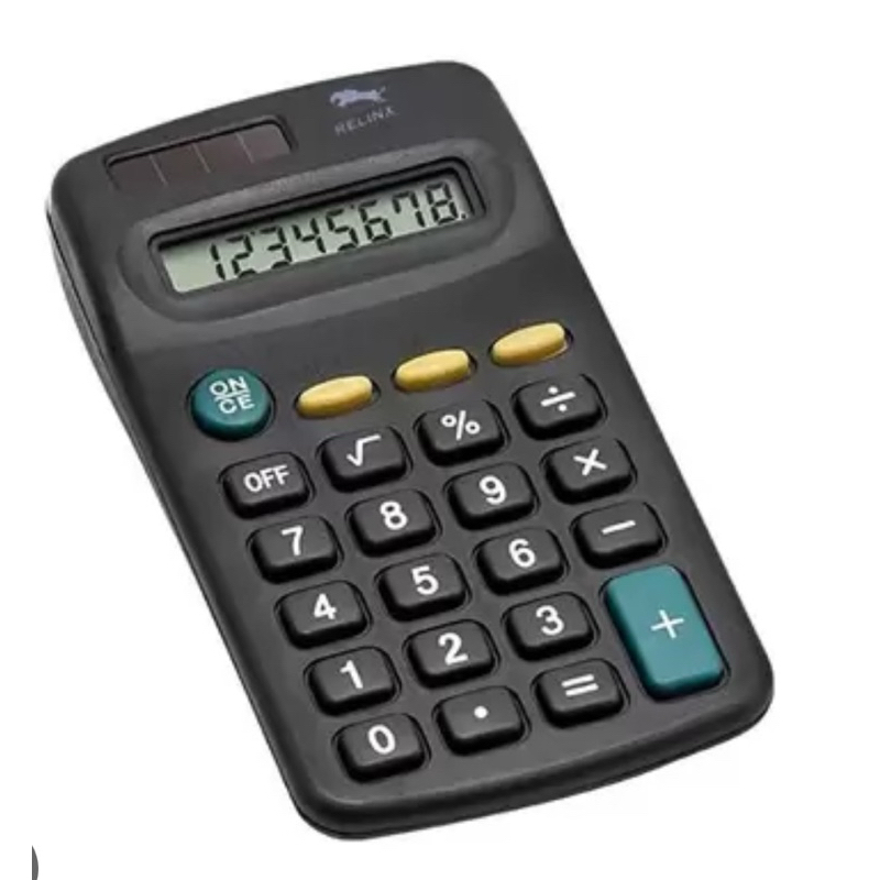 Calculadora Eletrônica Digital Telalcd de 12/8 dígitos com botões de silicone calculadora pequena