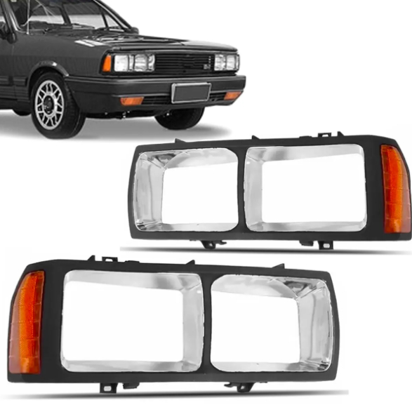 Moldura Aro Farol Passat 1983 até 1988 Cromado (Direito OU Esquerdo)