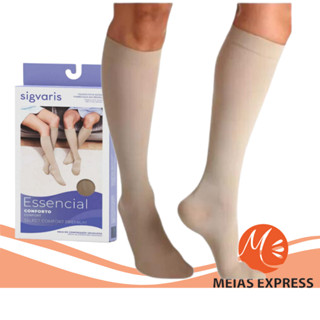 Meia Sigvaris Select Comfort, 20-30 mmHg, 3/4 Cor: Natural em Oferta na Shopee