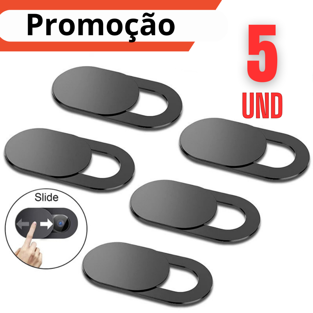 Protetor de câmera webcam anti espião segurança de privacidade de câmera ultra fino - 5 und