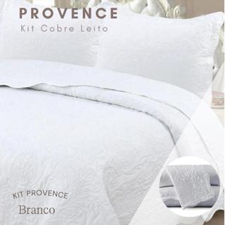 Kit Colcha Bouti Cobre leito Casal King 03 peças Provence Bouti Bordado Ultrassónico Dupla Face em Oferta na Shopee