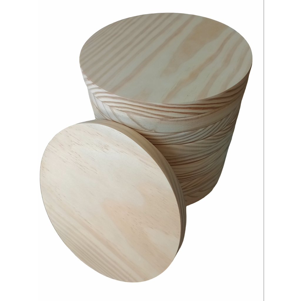 Kit 8 Unidades Bolacha Tabua 20cm Madeira Natural Pinus Multiuso Painel Pinus