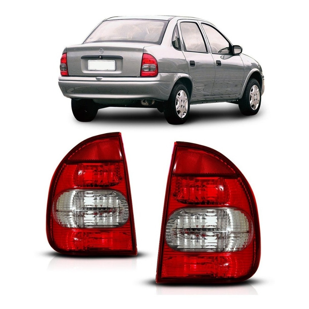 Lanterna Traseira Bicolor Corsa Sedan 2000 2001 2002