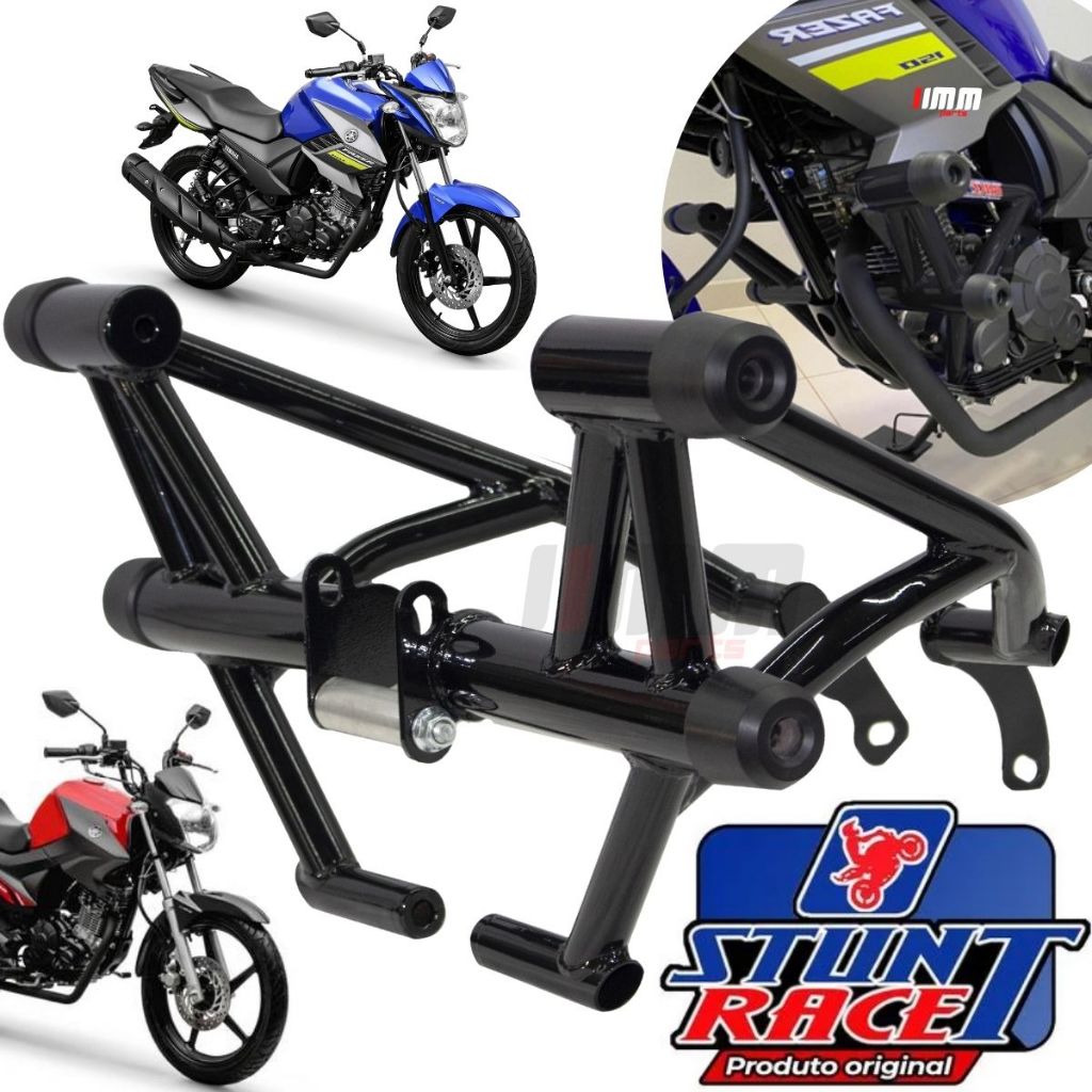 Protetor Stunt race Fazer 150 YBR Factor 125 150 Gaiola Slider Motor e Carenagem YBR125 YBR150 Sreet Cage