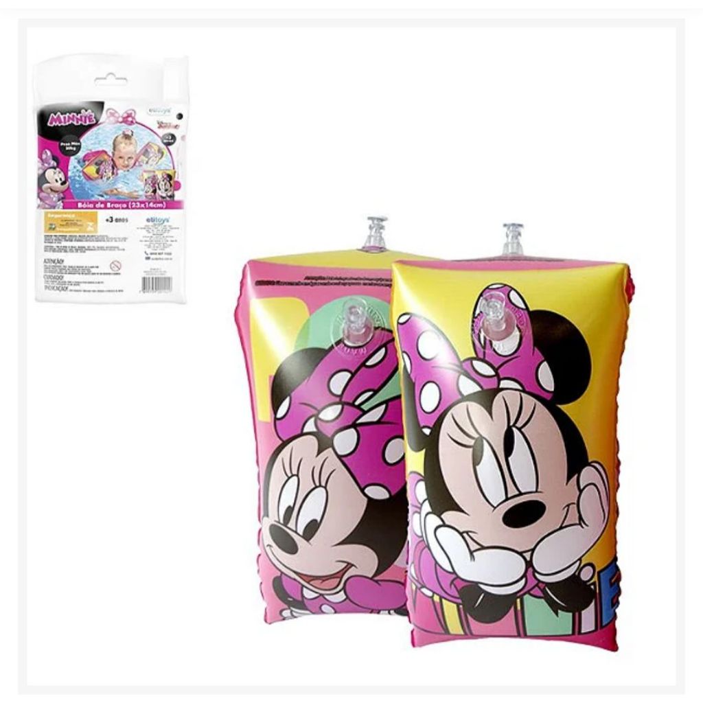 Boia De Baço Infantil Menino Menina Personagens Minnie E Super Herói