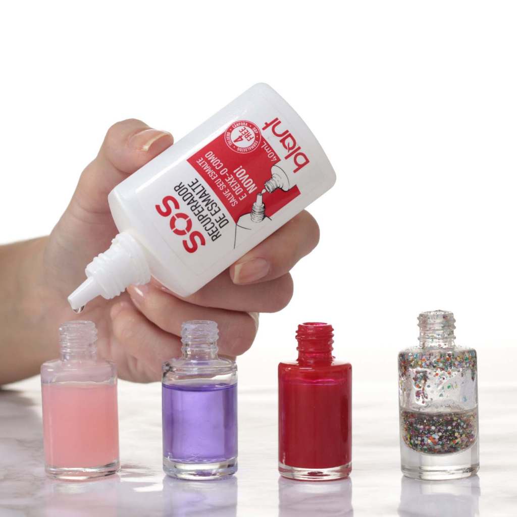 Recuperador De Esmaltes Sos Blant 4 Free 40ml Salva Esmaltes Diluente