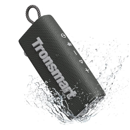 Tronsmart Trip-Alto-falante Bluetooth portátil, Dual-Driver, Caixa de som sem fio para exterior, IPX7 impermeável