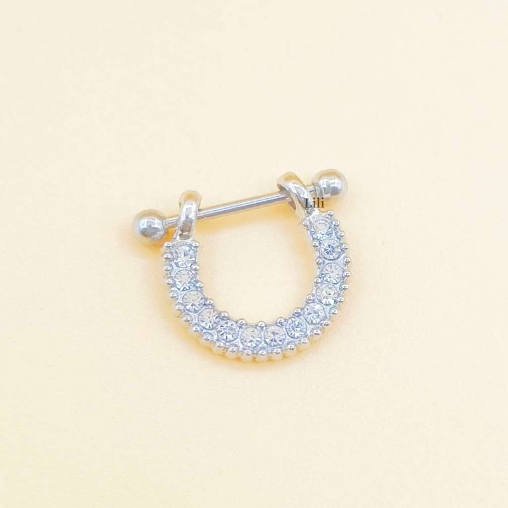 Kit 2 Piercing Aço moda  yuanyuan