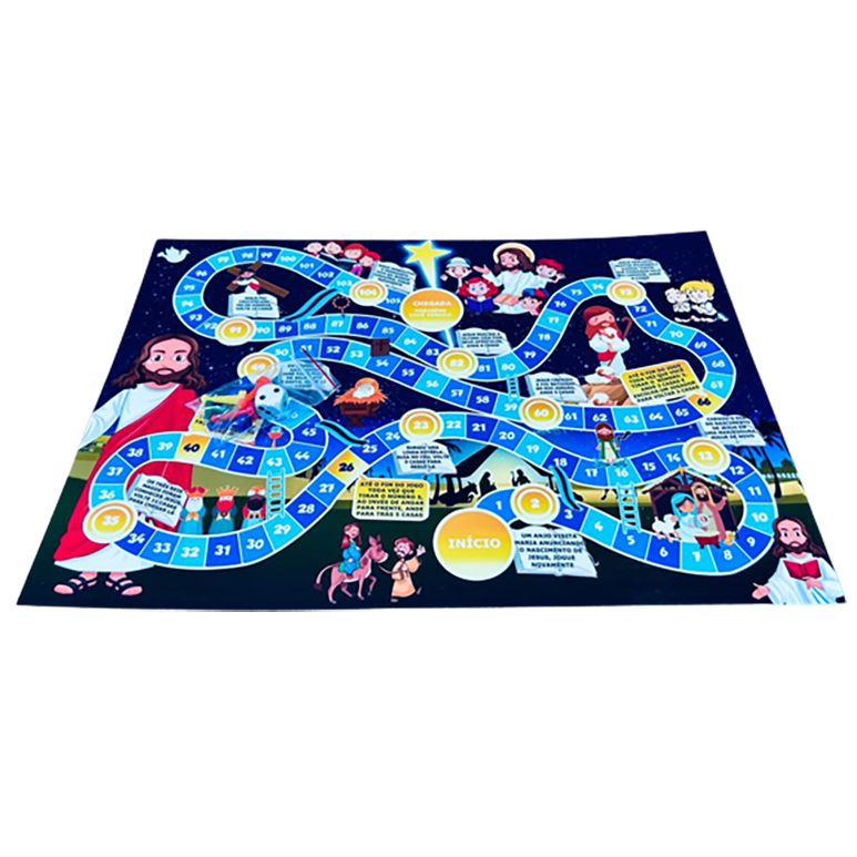 1 Jogo De Tabuleiro Biblico Personalizado - Jogos Educativos Infantis Evangelico Catolico